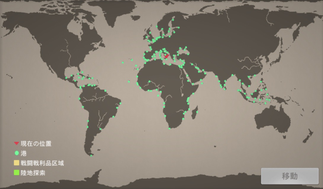 訓練用砲門の地図